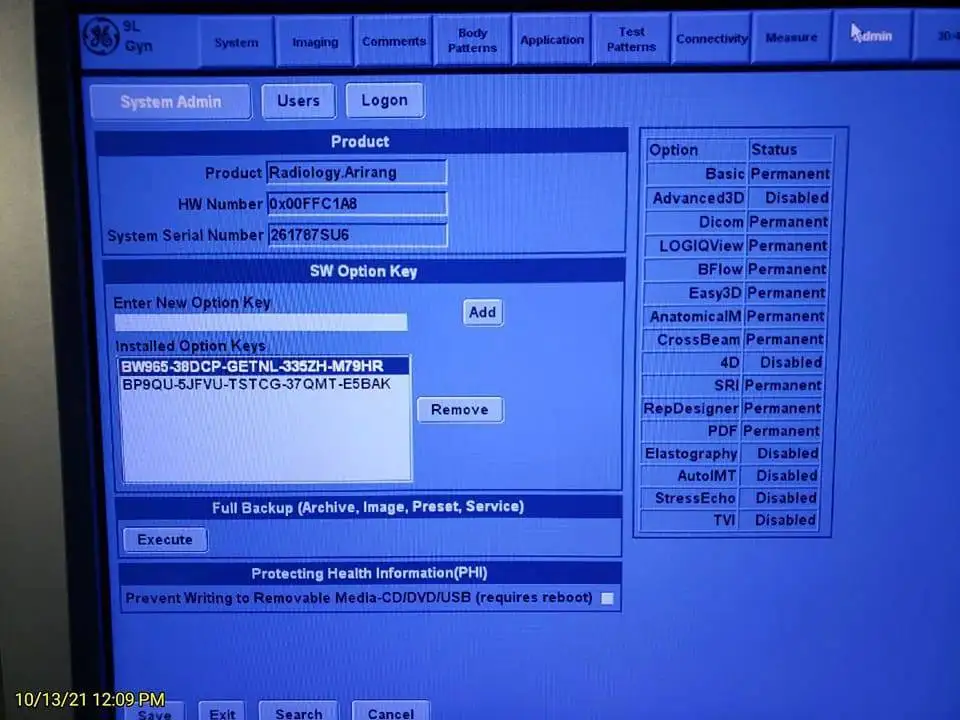 license options Logiq P5 , love US 2 options Logiq P5