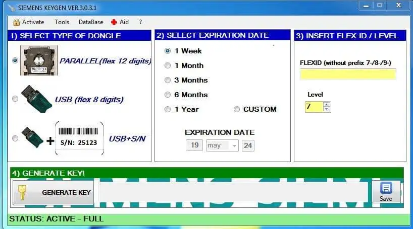 Siemens License Options Generator